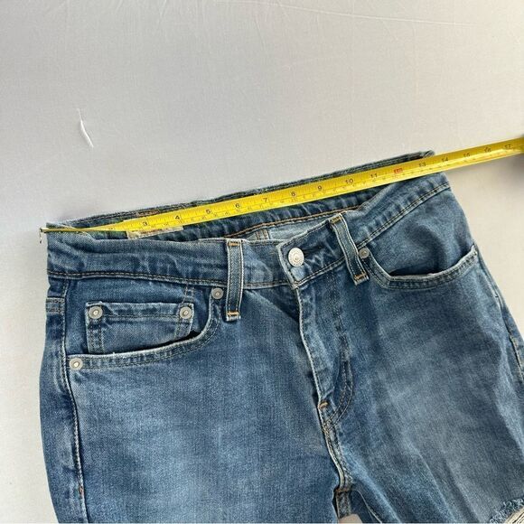 Levis Big E Premium 511 28 x 30 Slim Fit distressed medium wash Jeans men’s - Picture 4 of 8